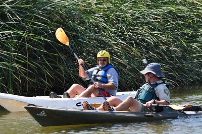 Two kayakers take their Ascend kayaks out for a paddle